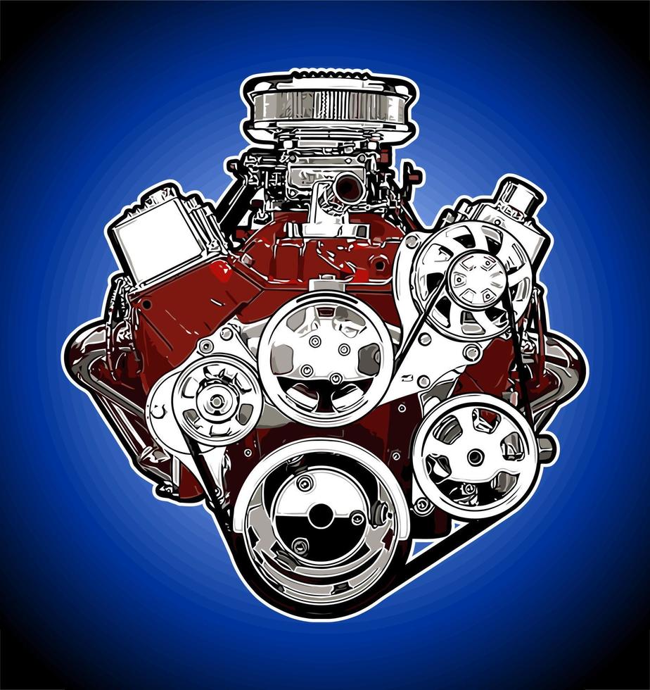 racing car engine vector