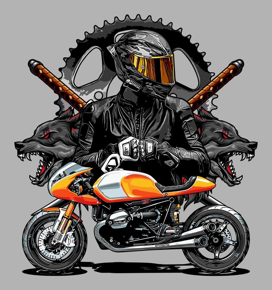 biker vector template