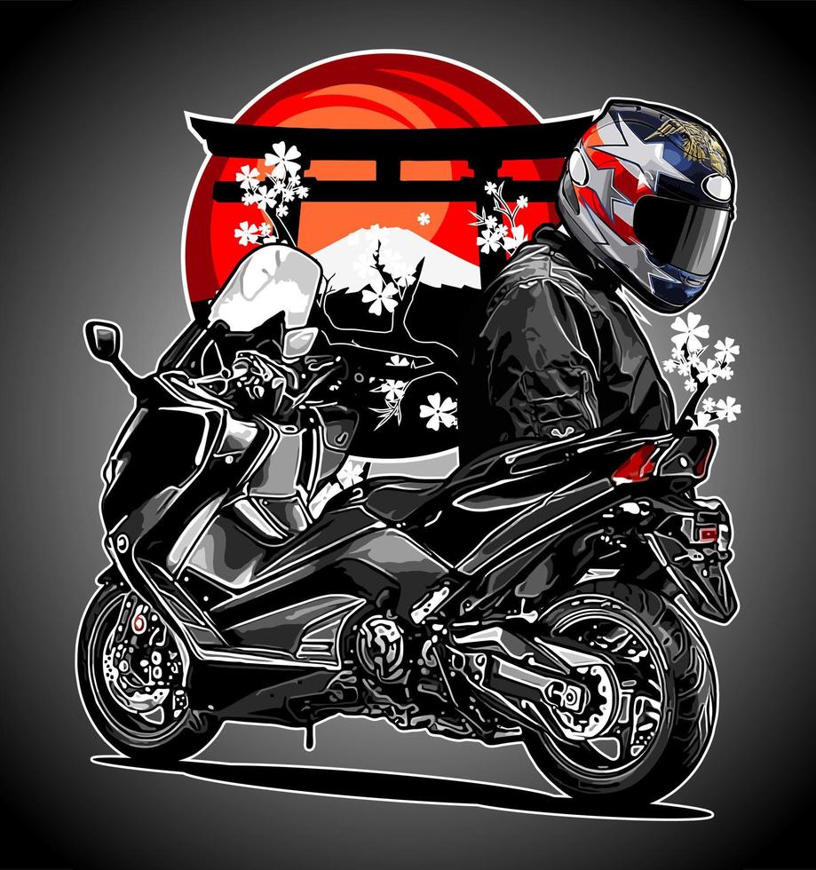 biker vector template