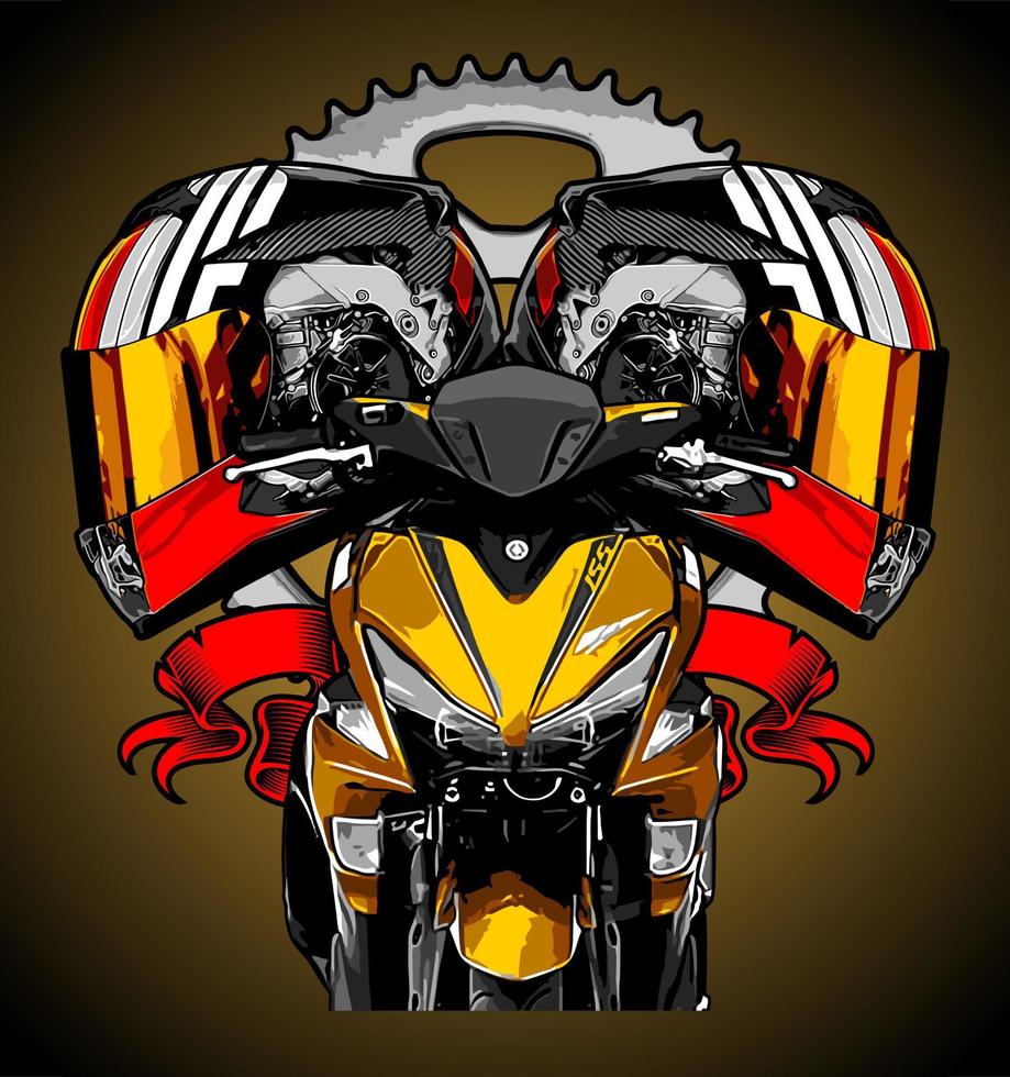 biker vector template