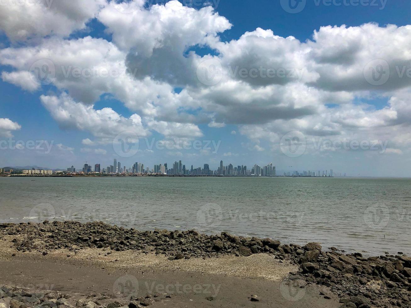 panama city and the panama channel photo