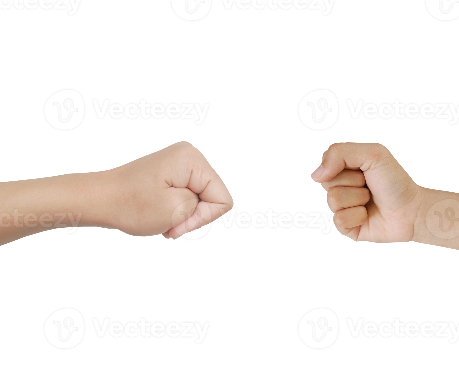 Close up Asian female hand show stranglehold, arm and hand isolated on