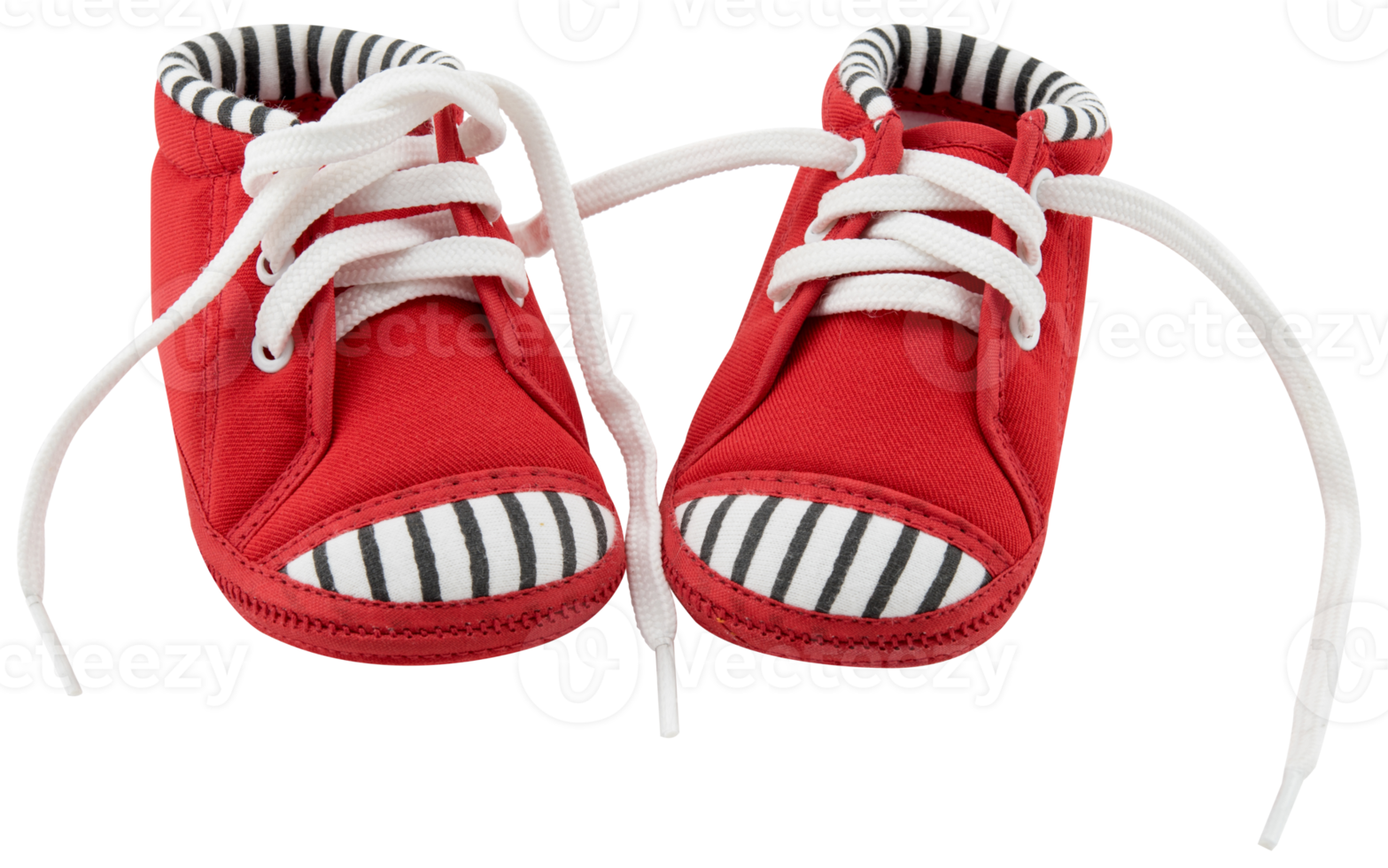 Red baby shoes isolated. png