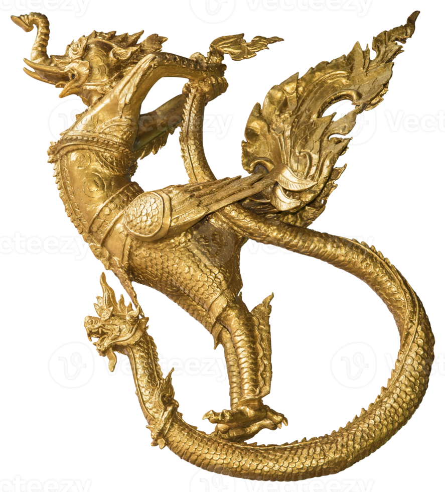 Golden garuda isolated png