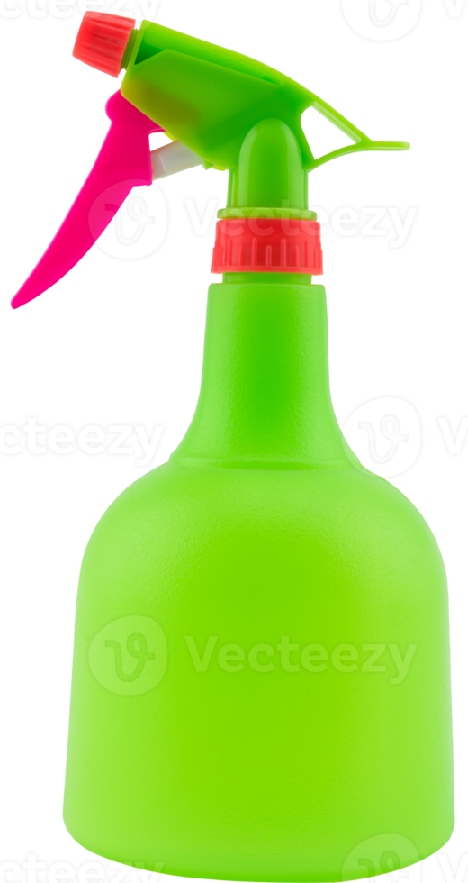 Green spray bottle isolate png