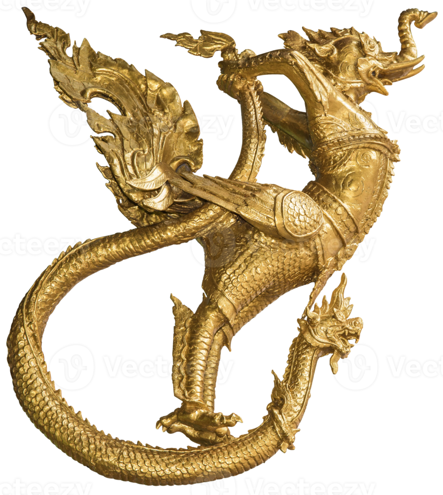 Golden garuda isolated png