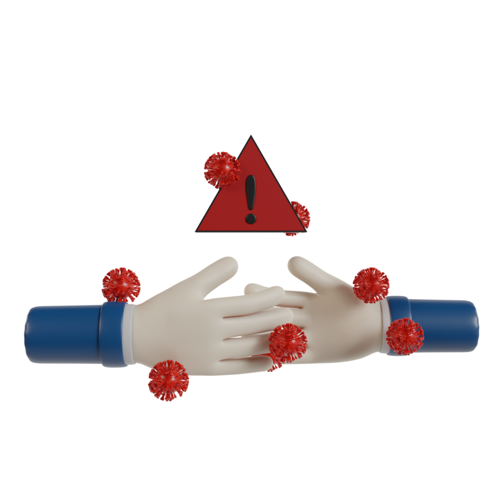 3d isolerat hygien hand png