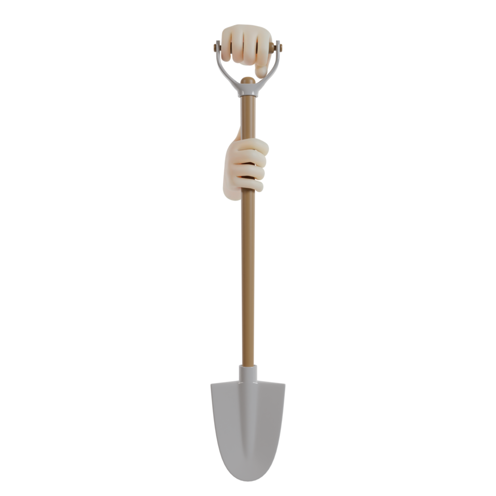 3D Isolated Hand's Gardening png