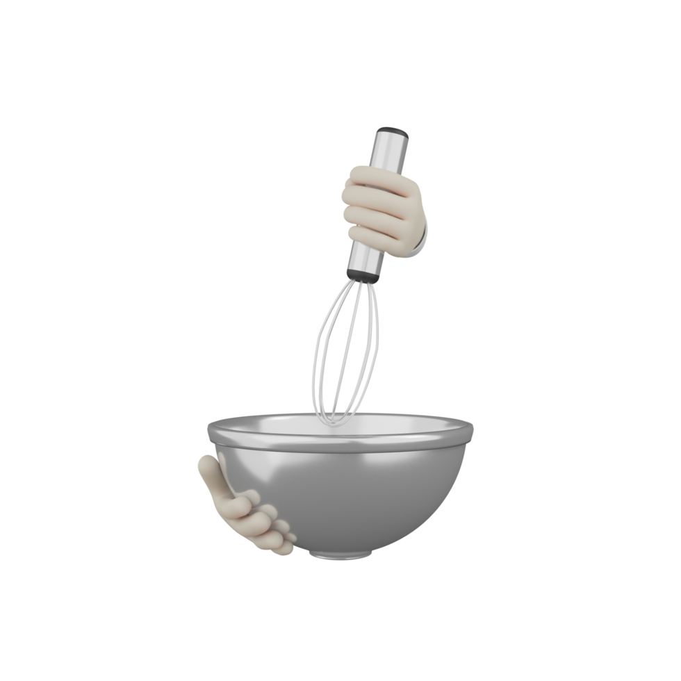 cocina de mano aislada 3d png