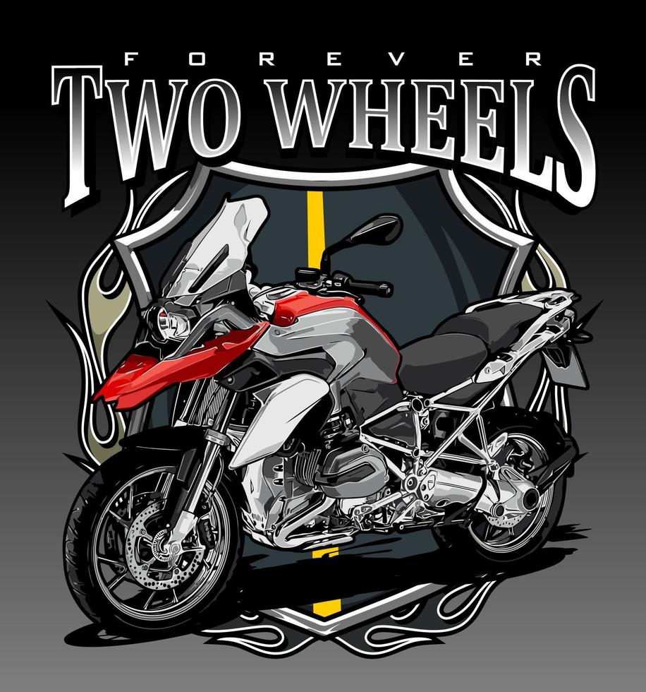 motorcycle vector template