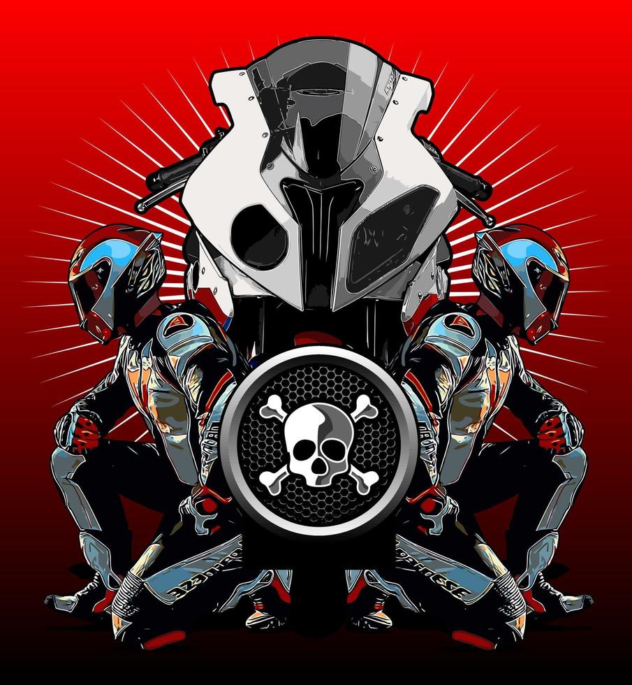 motorbike vector template