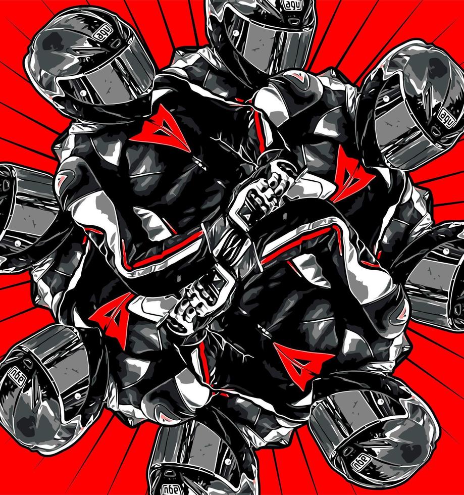 biker vector template
