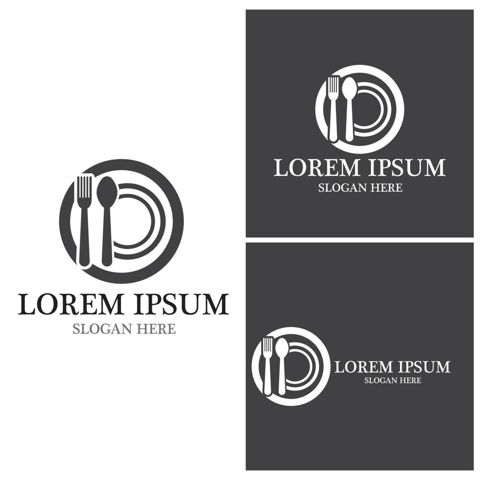 Restaurant icon logo vector template