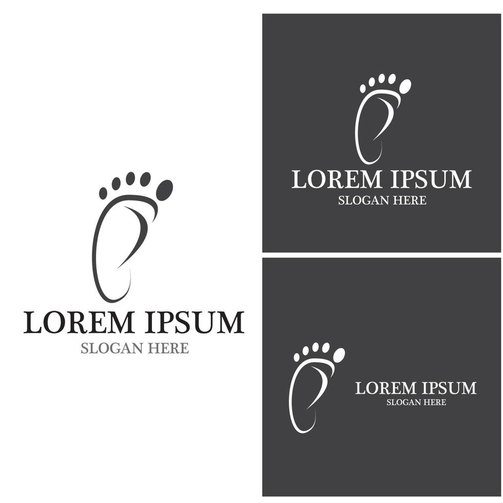 Foot Logo Template vector icon illustration design