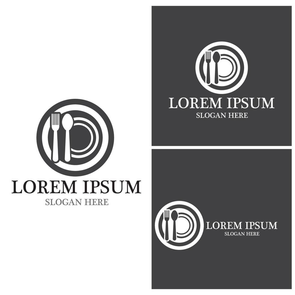 Restaurant icon logo vector template