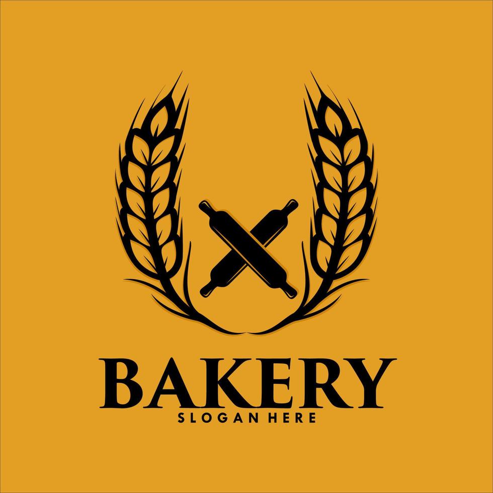 bakery logo design template Premium Vector