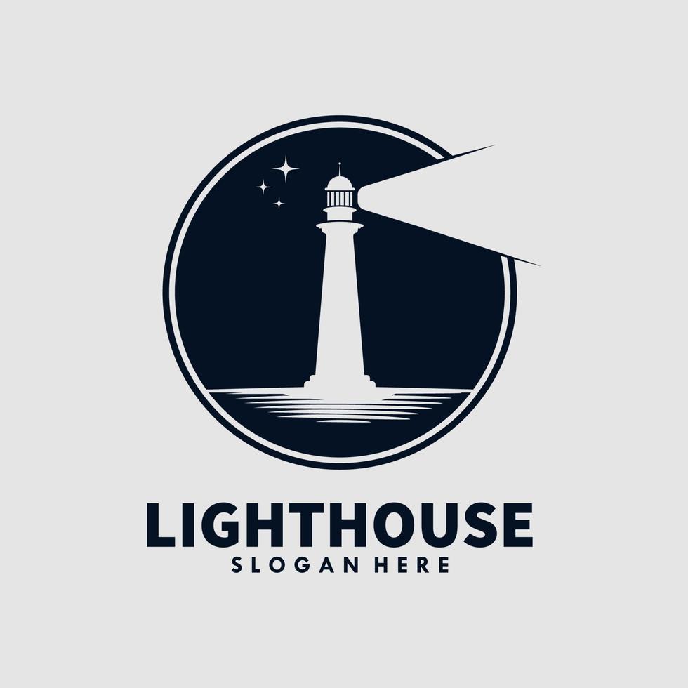 Lighthouse  Logo Template design Premium Vector