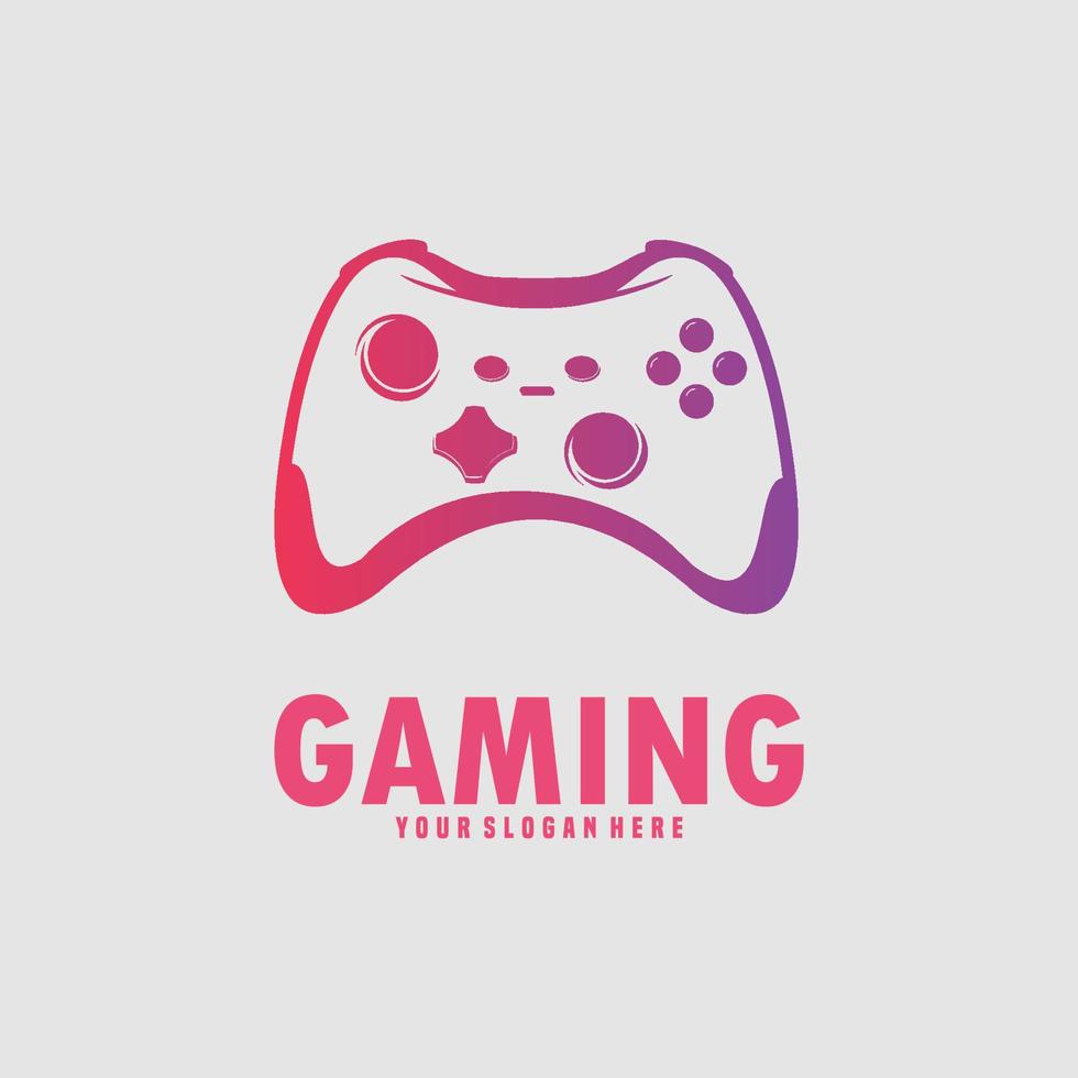 vector game joystick illustration logo design