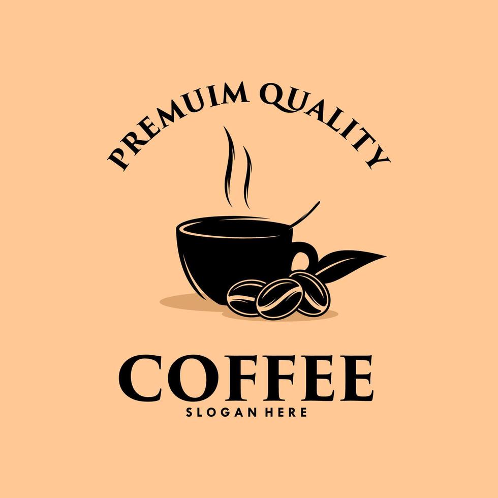 coffee vector logo design template
