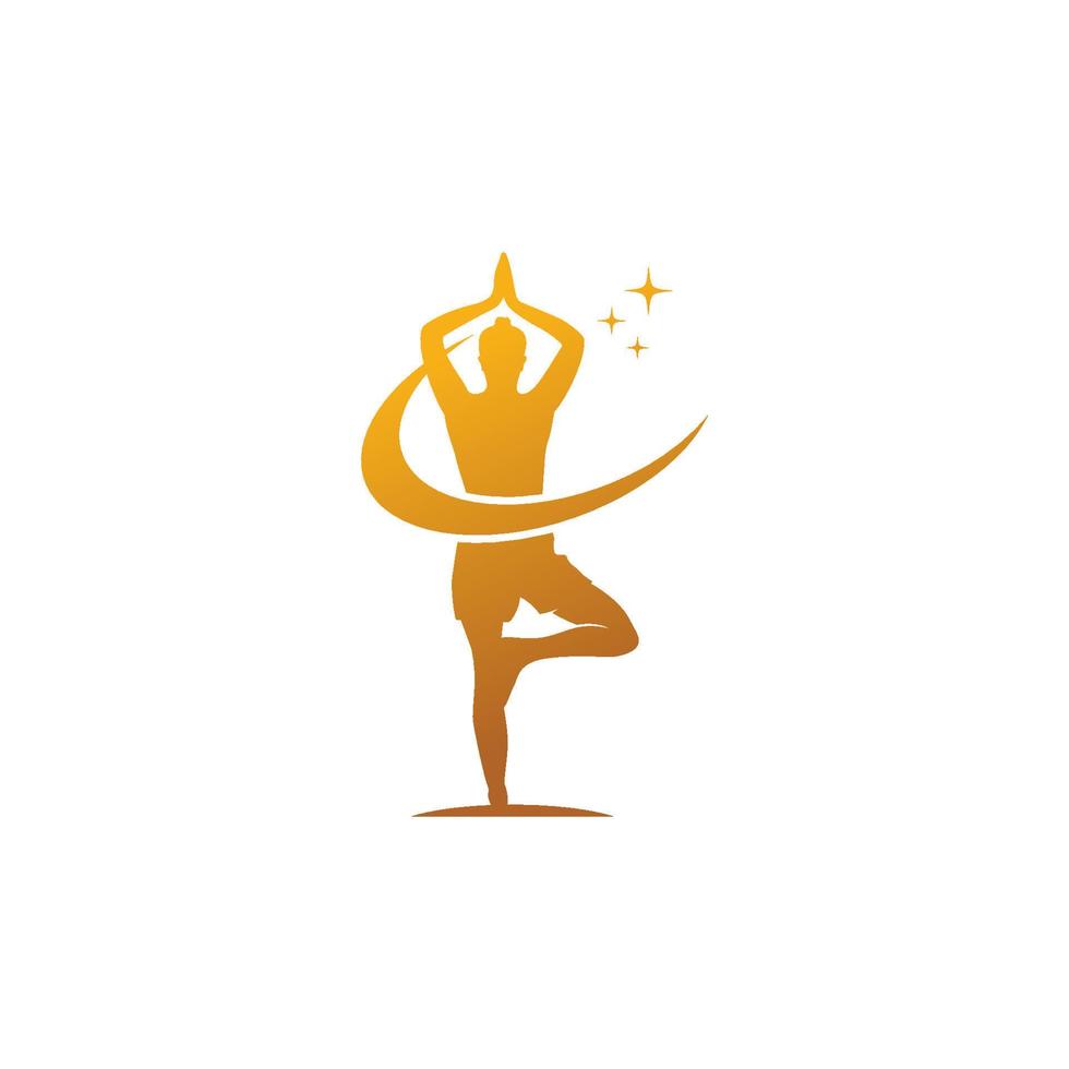 Yoga Logo Template design Premium Vector