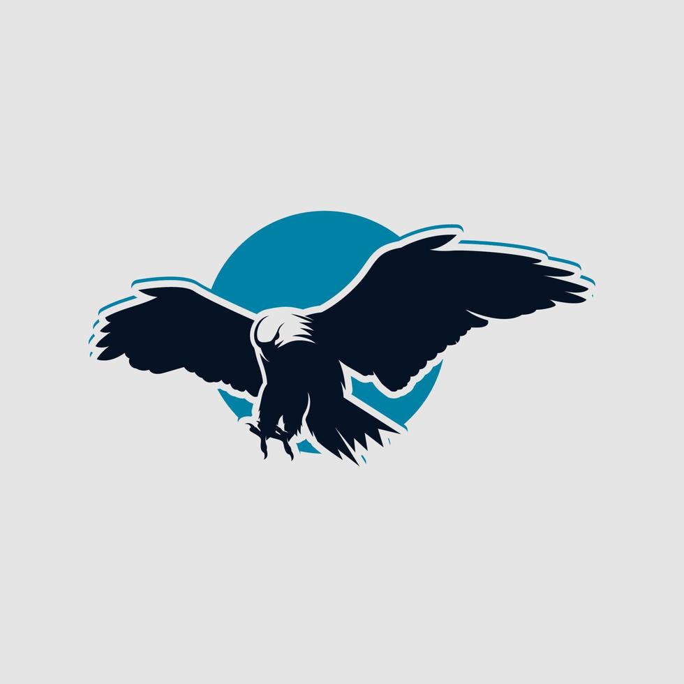Eagle illustration logo design templates Premium Vector