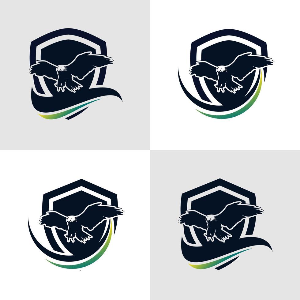 vector premium de plantillas de diseño de logotipo de ilustración de águila