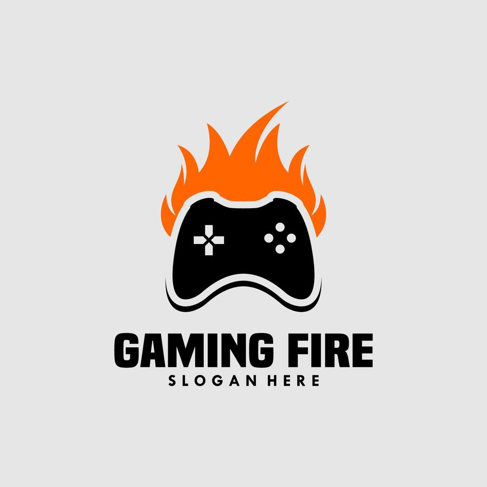 Game fire Logo Icon Design vector