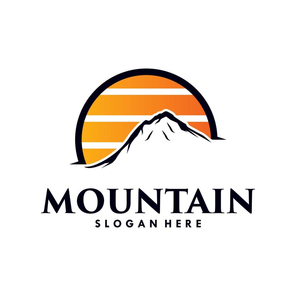 Mountains logo design vector template