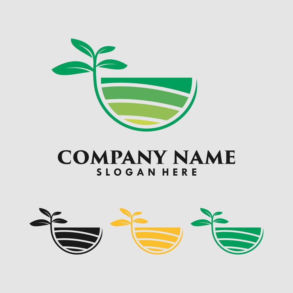 Nature logo vector design template