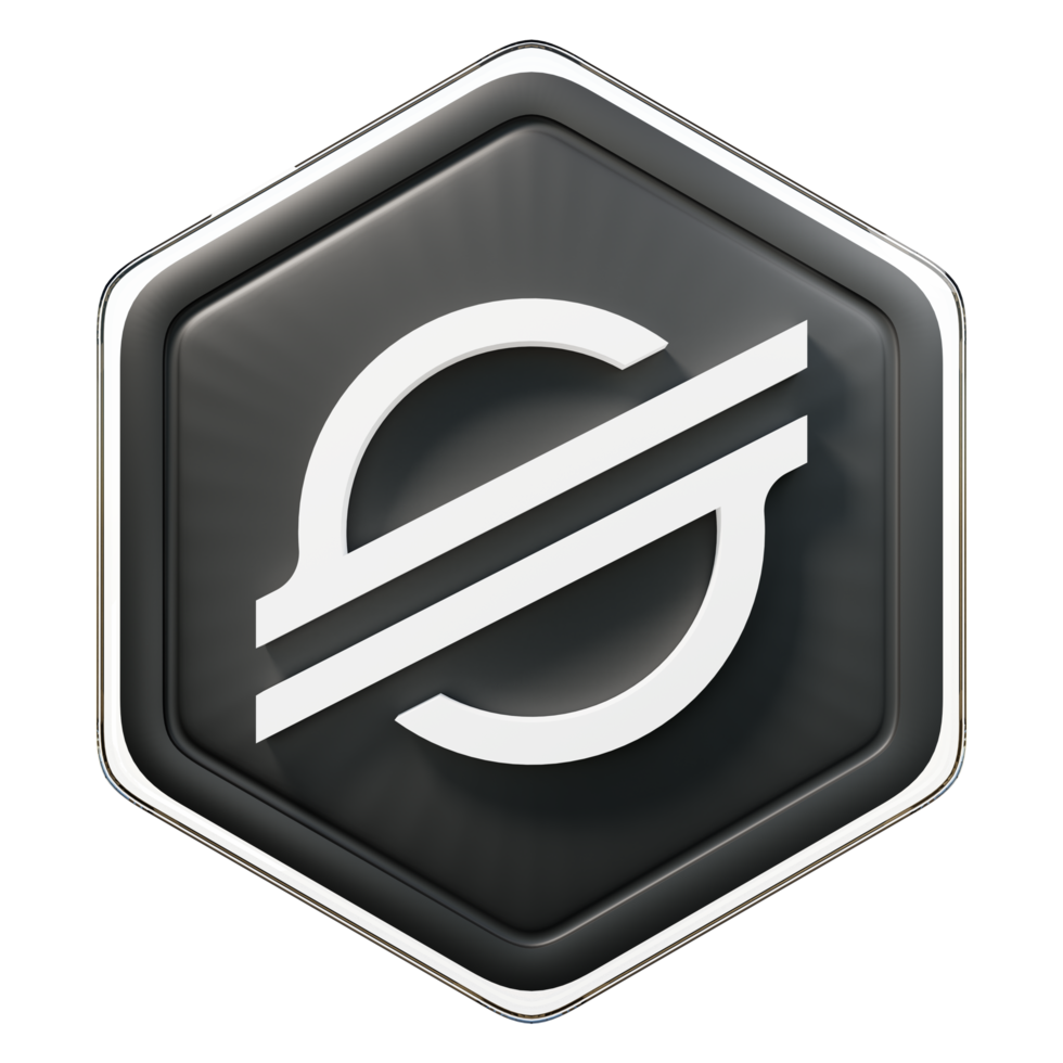 Stellar XLM Badge Crypto Isolated On White Background Blockchain stellar-xlm-badge-crypto-isolated-on-white-background-blockchain