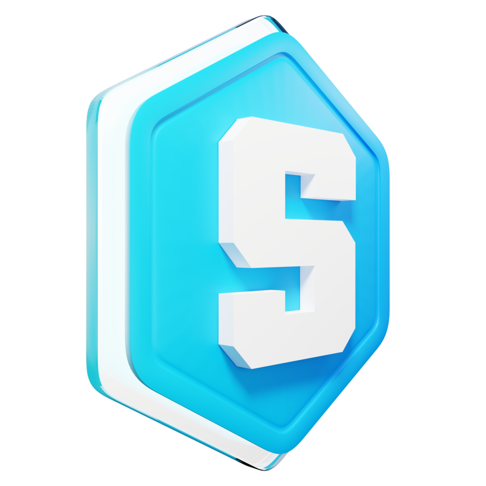 The Sandbox SAND Badge Crypto 3D Rendering png