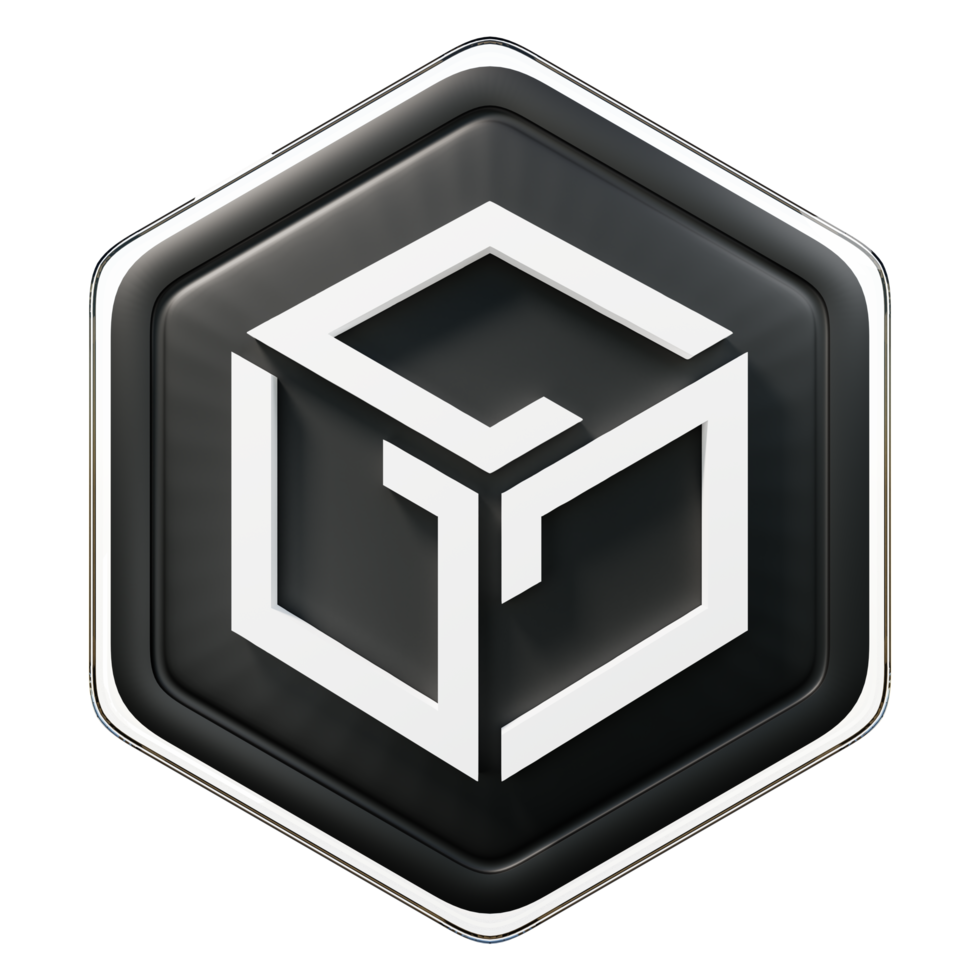 gala insignia de gala crypto representación 3d png