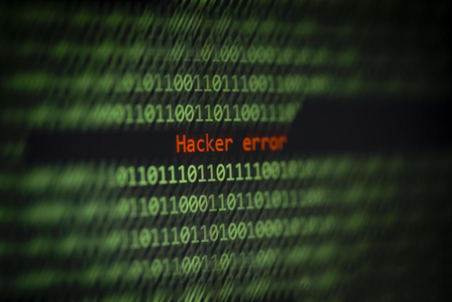 Hacked computer technology binary code number data alert Hacker error ...