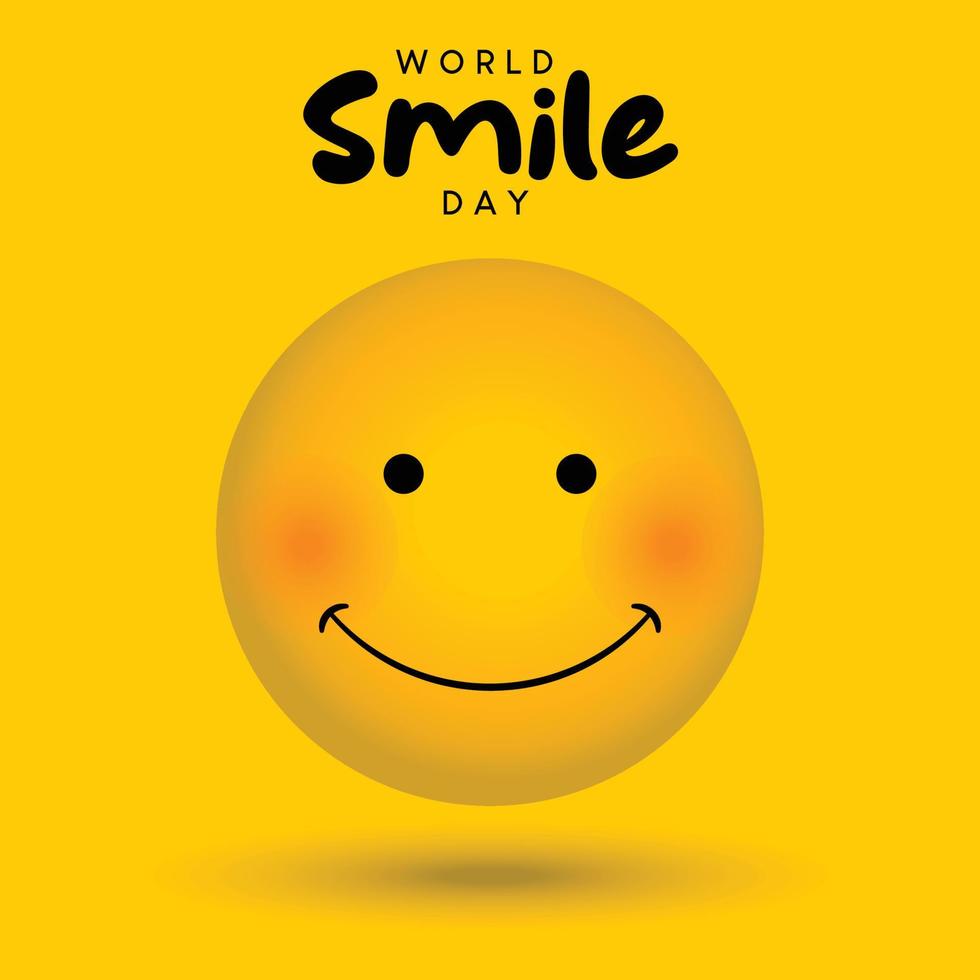 World Smile Day Vector Concept