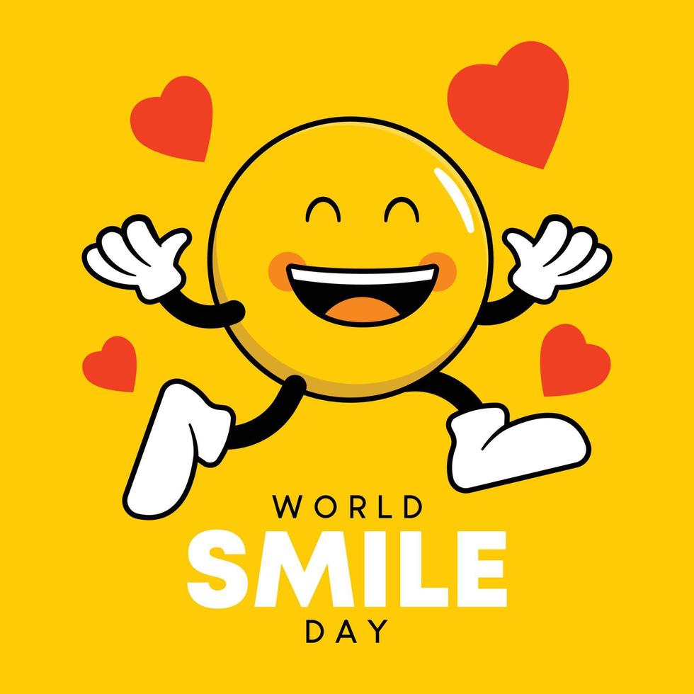 World smile day background vector