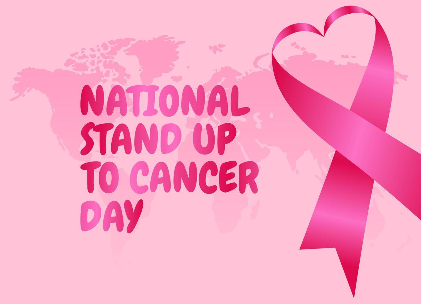 vector graphic of national stand up for cancer day good for national
