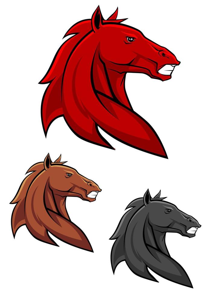 Powerful stallion horse character vector