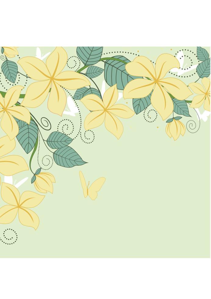 Flower pattern background vector