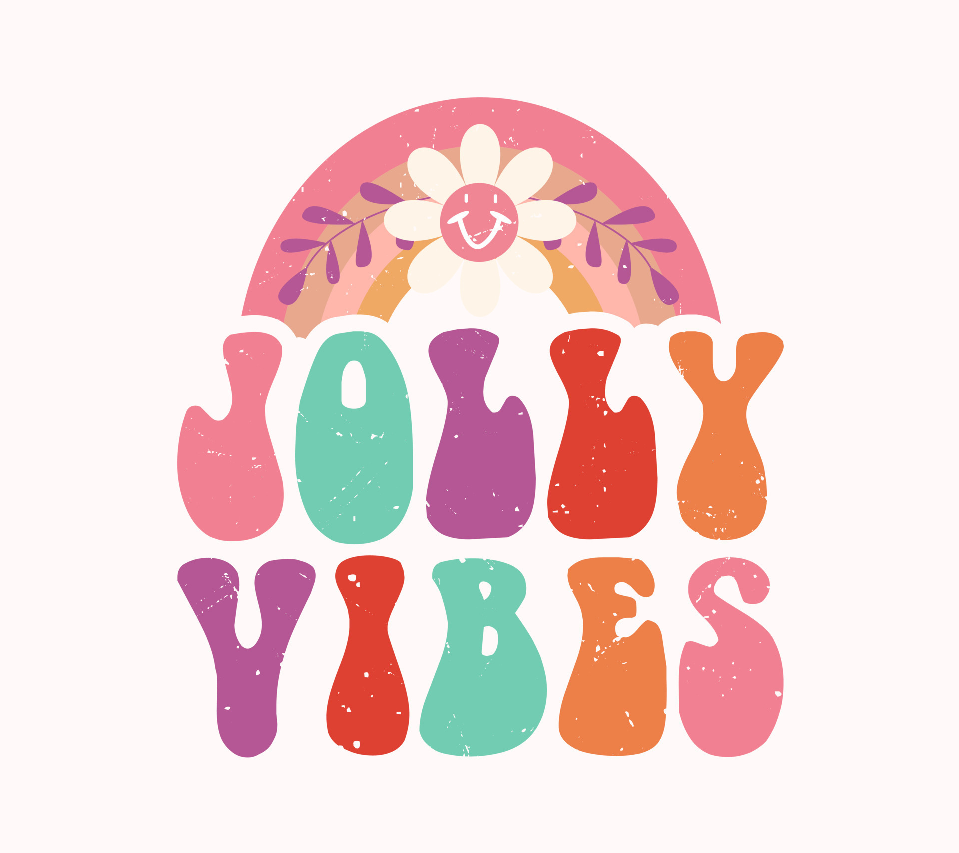 jolly vibes lettering 11225506 Vector Art at Vecteezy