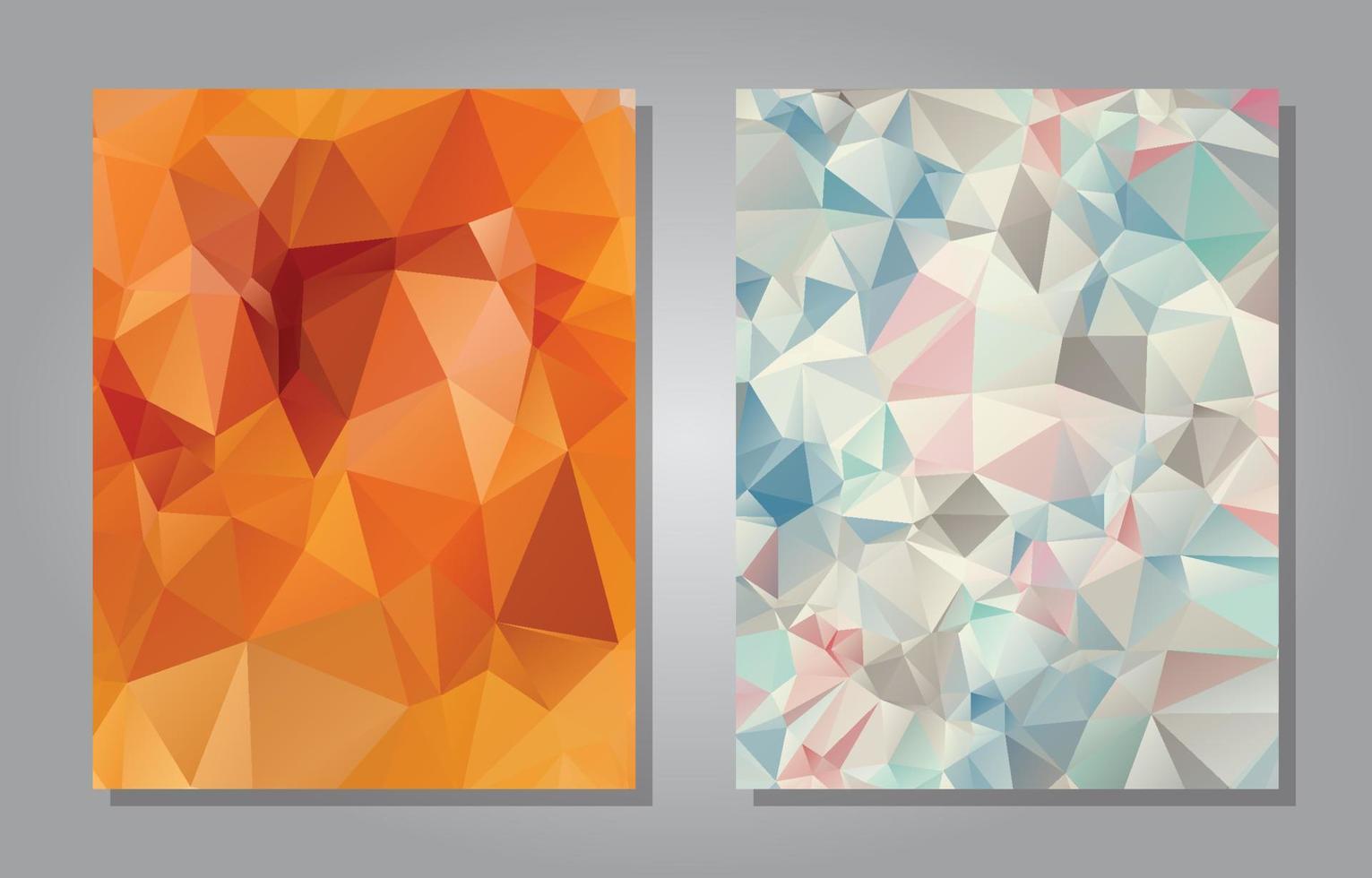 Vector geometrical background with triangles. Colorful low poly illustration for card, poster or wallpaper. Multicolor mosaic design element.