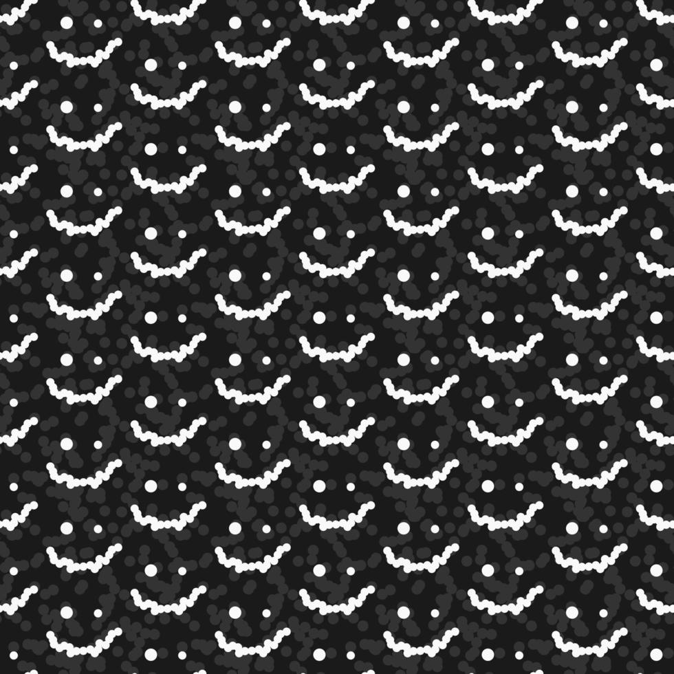 Seamless pattern with abstract smile. Vector background. Cute texture for print, textile, packaging.