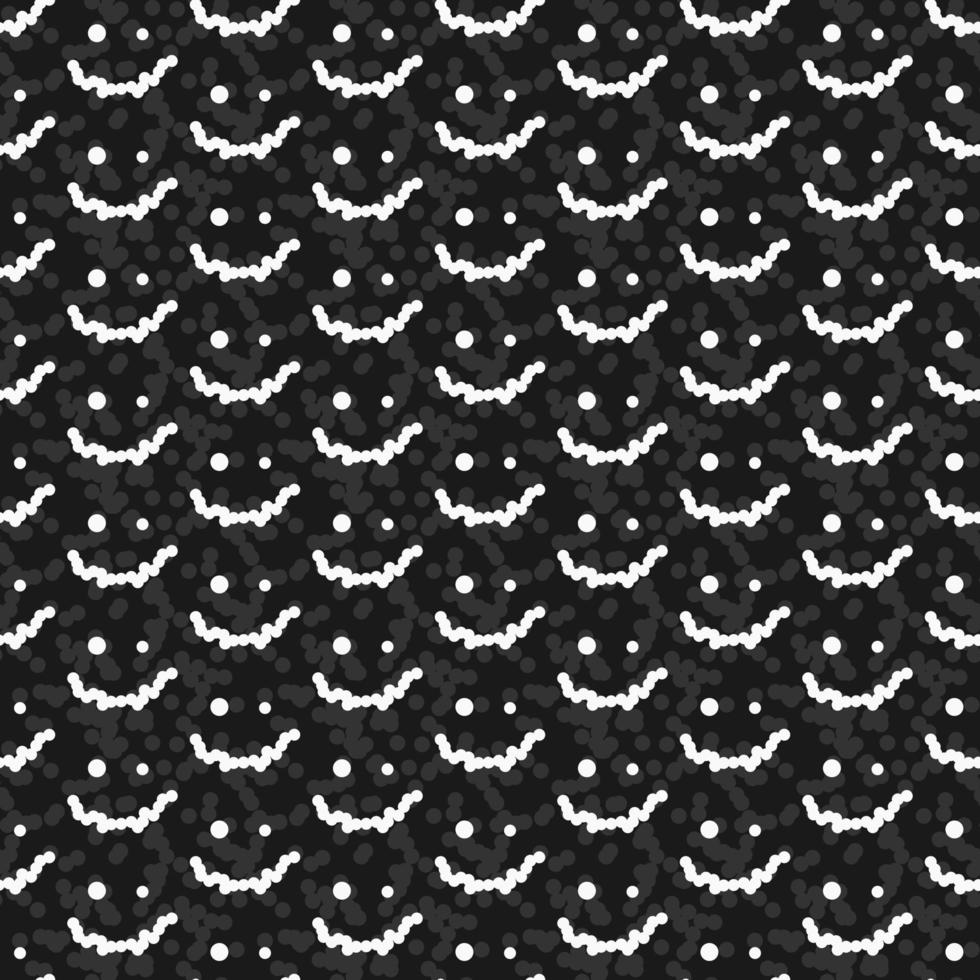 Seamless pattern with abstract smile. Vector background. Cute texture for print, textile, packaging.