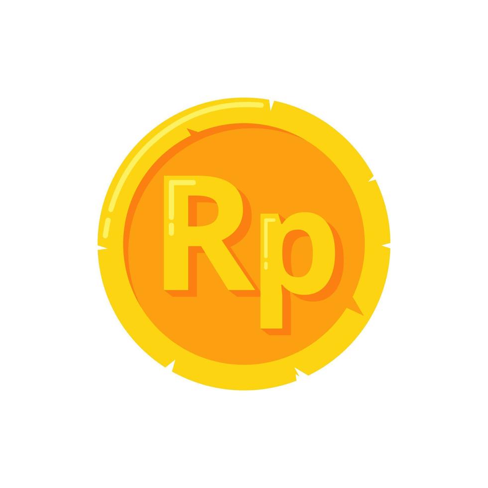 illustration of a Indonesian rupiah coins. business or financial illustration vector graphic asset