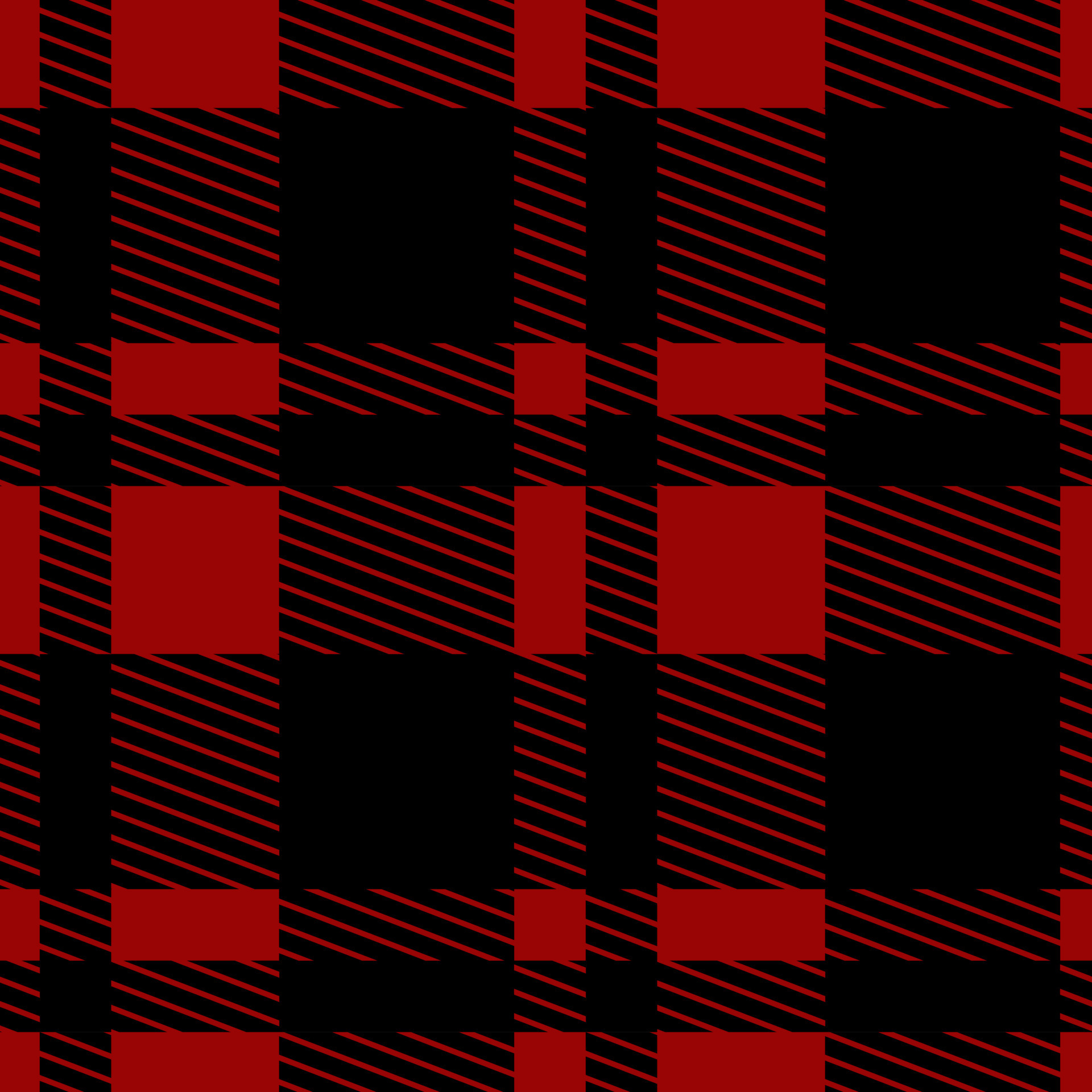 Red and black buffalo checkered, tartan plaid vector seamless pattern