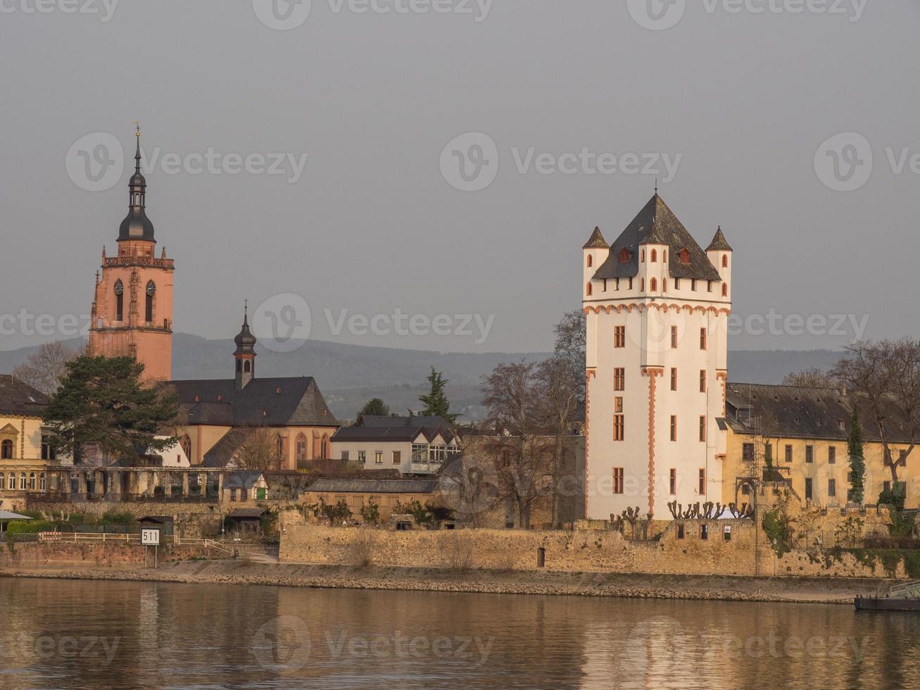 the river rhine in germany photo