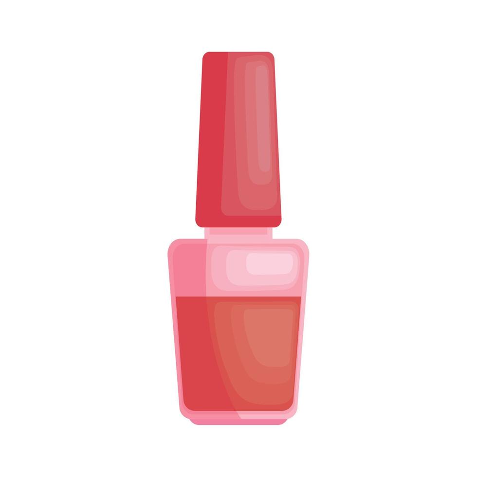 esmalte de uñas rojo vector