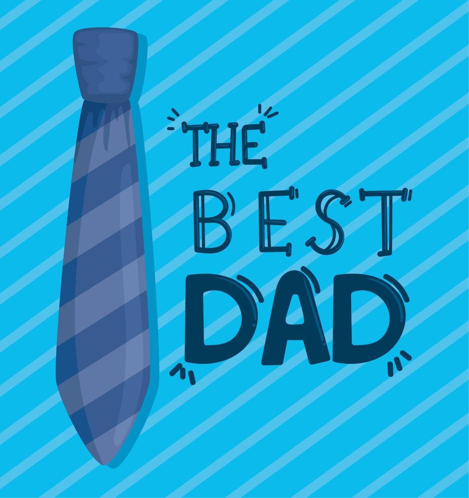 best dad lettering card vector