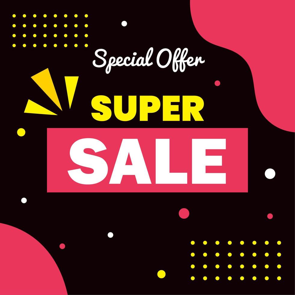 super venta oferta especial vector