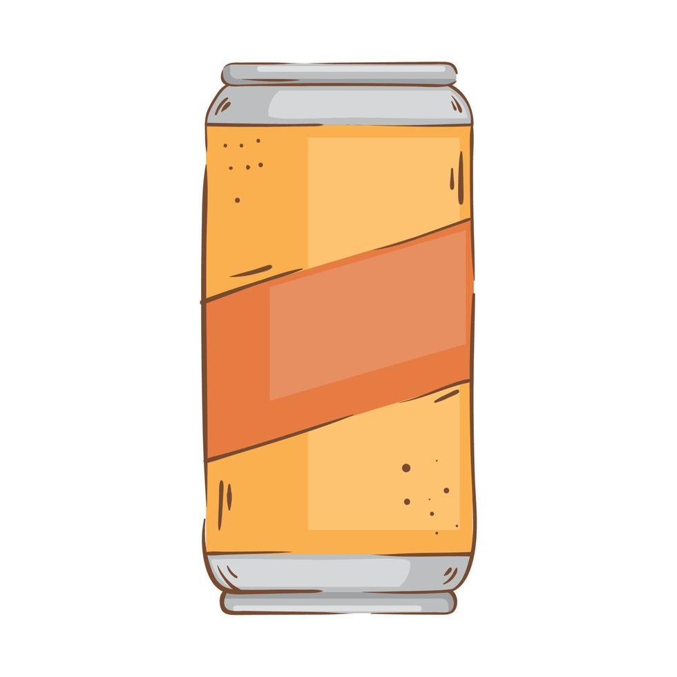 lata de cerveza retro vector