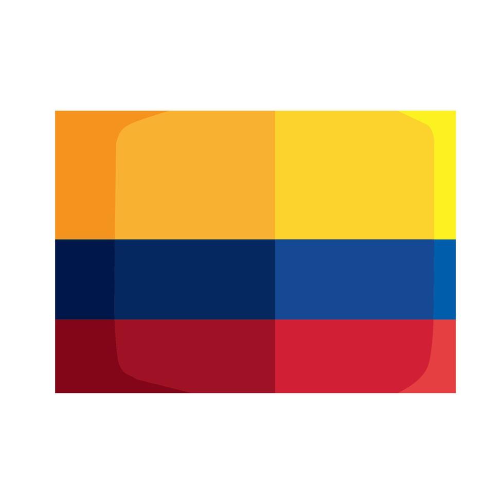 colombian flag emblem vector